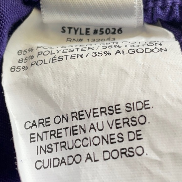 Wonderwink Women’s 5026 Plus Size Flare Drawstring EggPlant Scrub Pants Size 2XL - Picture 4 of 14